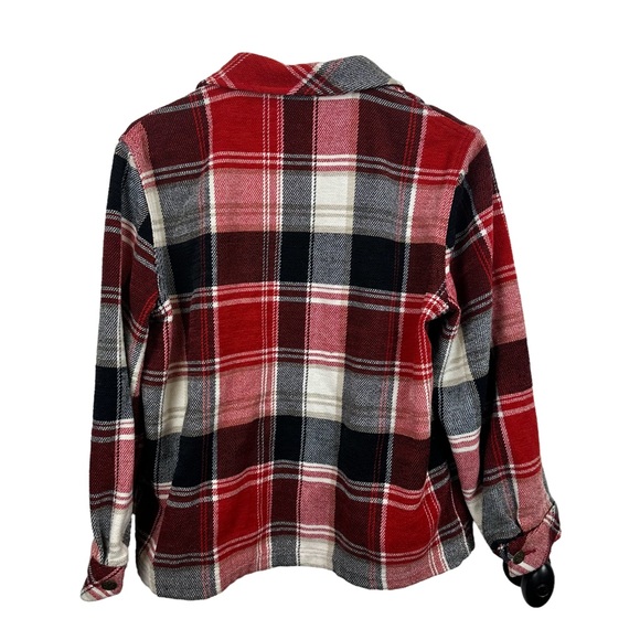 Vintage Allison Daley Gorgeous Buffalo (Red, Blk & white) Plaid Jacket Size 12P - Picture 6 of 9